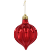 SET OF 12 BAUBLES 6 CM RED/GOLD/GREEN