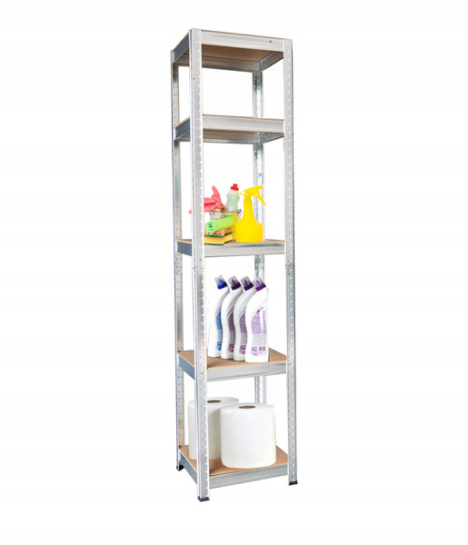 ZESTAW DWÓCH REGAŁÓW 5-POZIOMOWYCH 180 x 40 x 40 CM UDŹWIG PÓŁKI:175 KG*9405