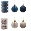 KPL. 16 BOMBĂ 4 CM GRANAT / BEIGE AUR *3962