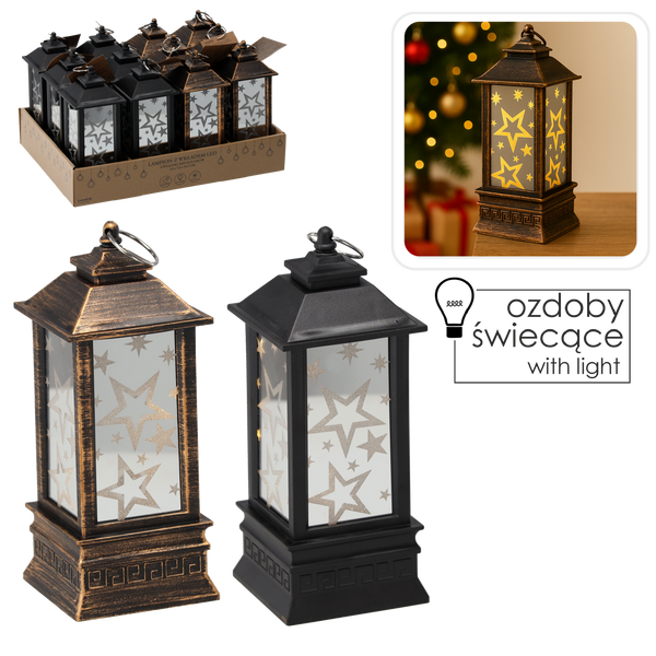 LED LAMPA 7,8 x 7,8 x 19,5 CM - MIX FARIEB disp=12ks *7717