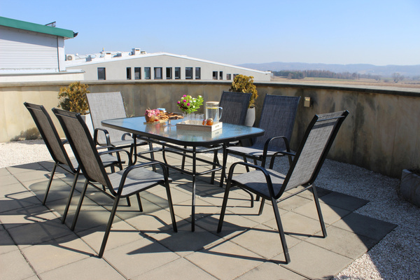 RECTANGULAR GARDEN TABLE 150 X 90 X 70 CM