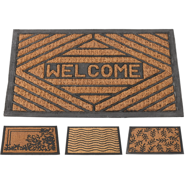 Covoare dreptunghiulare din cauciuc + cocos 40x60 ambalaj=12buc*7630