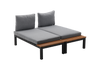 MODULAR ALUMINUM FURNITURE SET "LAGOON" - TABLE /WIM9841/ + 2 SOFAS /WIM9834 x2/