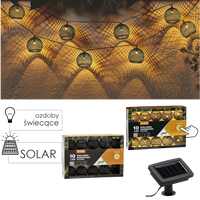 GIRLANDA SOLARĂ PENTRU GRĂDINĂ LUNGIME 2 + 1,8 M ALTROS 10 LED ALB CĂLDUROS *3651