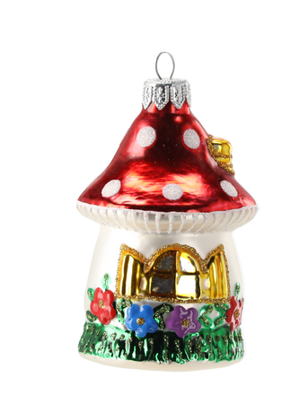 BOMBKA SZKLANA MUCHOMOR DOMEK *6235