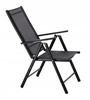 FOLDING GARDEN CHAIR ALUMINIUM 66 x 56 x 107 CM BLACK
