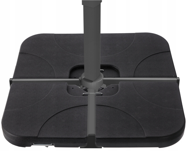 UMBRELLA BASE 50 X 50 X 7.5 CM 4-PIECE BLACK