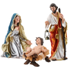 ŚWIĘTA RODZINA - ZESTAW 3 FIGUR  do 80 CM polyresin