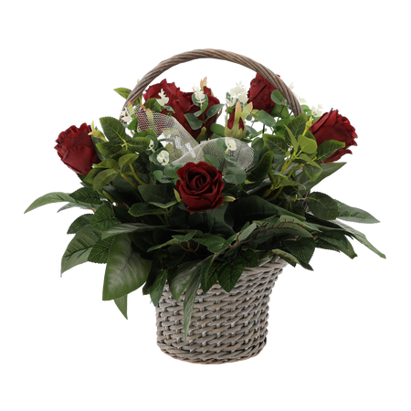 KYTIČKA CH-24 (ŠÍRKA 60 CM, VÝŠKA 43 CM) MALÝ KOŠ RÚŽA MIX FARIEB