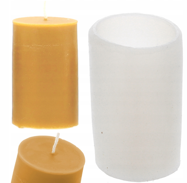 Silicone mold for candles smooth cylinder