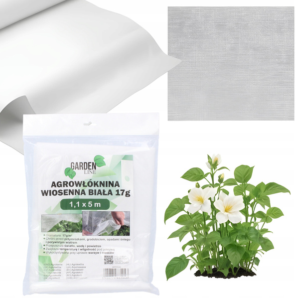 AGROTEXTIL 1.1 x 5 M JARNÍ BÍLÝ 17g *2043