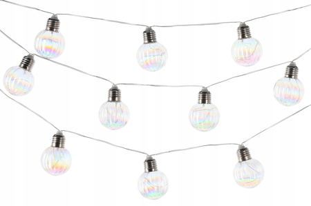 SOLAR GARDEN GARLAND LENGTH 2 + 3.8 M LORIS 20 LED COOL WHITE