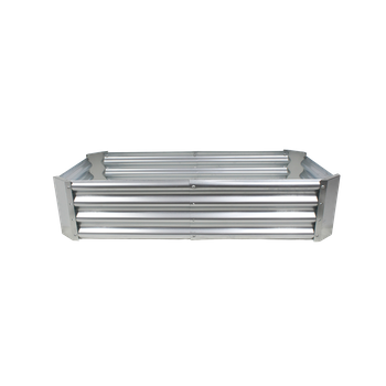 Vegetable-flower bed 140 X 60 X 30 CM rectangular galvanized