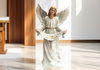 FIGURINE FOR NATIVITY SCENE - ANGEL WITH RIBBON 99 CM