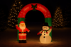 INFLATABLE ARCH WITH SANTA CLAUS AND SNOWMAN LED 240 CM