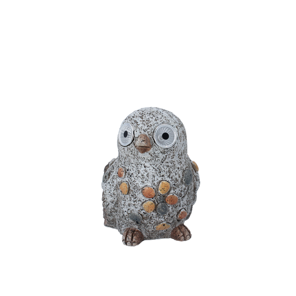 GARDEN FIGURINE - BIRD WITH GLOWING EYES 17 x 12 x 15 CM LED pack=4 pcs