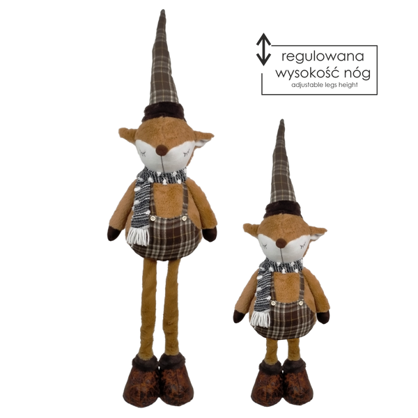 HOLIDAY FOX WITH ADJUSTABLE LEGS 65 - 100 CM