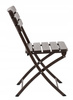 KRZESŁO OGRODOWE SKŁADANE 55 x 46 x 81 CM BRĄZOWE *1015