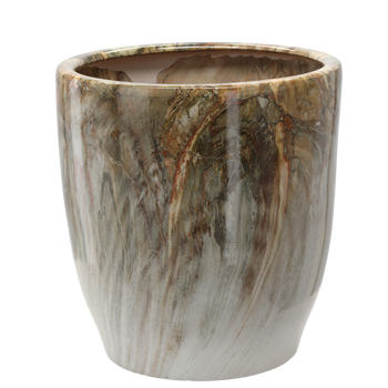 OSŁONKA CERAMICZNA NA DONICZKĘ 39 x 39 x 42 CM ZDOBIONA *2510