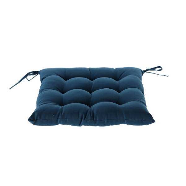 PODUSZKA NA KRZESŁO 40 x 40 x 6 CM NIEBIESKA