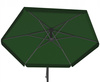 ZÁHRADNÝ PARASOL 3 M ZELENÝ "BANANA" S POŤAHOM *2859