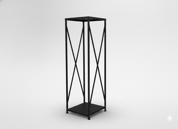 suport metalic pentru lemne de foc 34X34X111CM