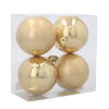 KPL. 4 BOMBEK 8 CM ČERVENÝ/ZLATO/SILVER *2907