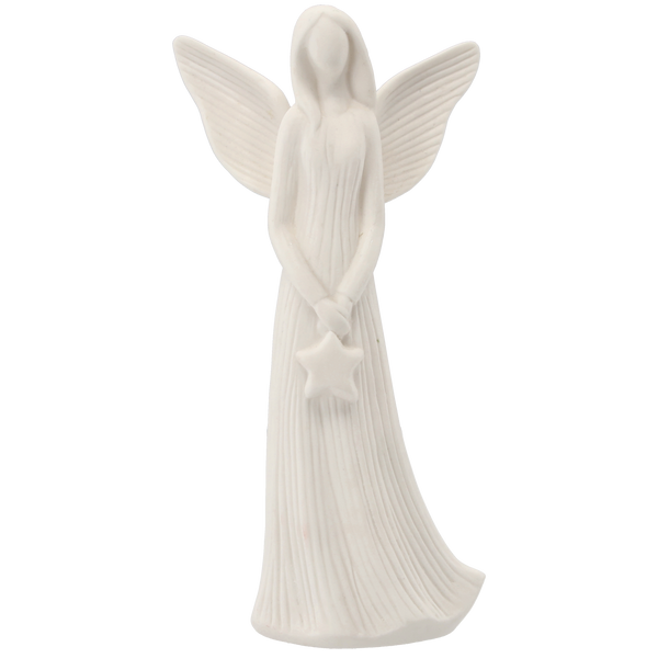 FIGURKA ANDĚL S HvěZDIČKOU LED VÝŠ. 23,6 CM bal=4ks *3379