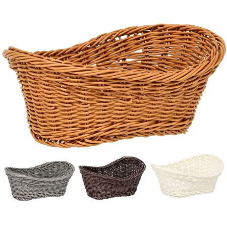OVAL BASKET 25 X 16 X 8/11 CM MIX COLORS