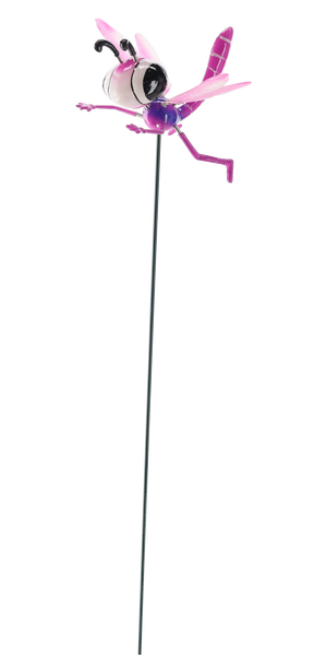 DECORATION ON A STAKE FOR A PLANT POT/GARDEN – DRAGONFLY 11 CM / 50 CM