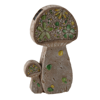 GARDEN FIGURINE – FLAT MUSHROOMS 26 X 10 X 43 CM LED