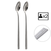 SET OF 2 BAR SPOONS MILANO