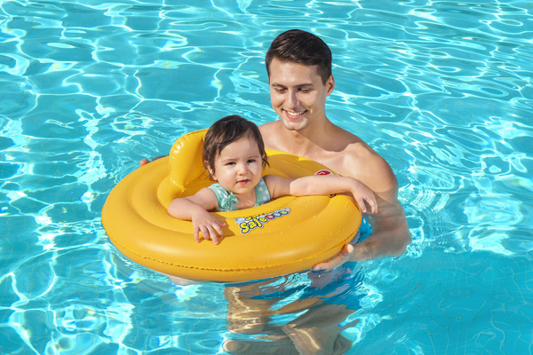 Swim Safe™ 27"/69cm Wondersplash Round 3-Ring Baby Boat