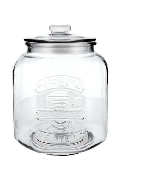 JAR 3.4L WITH INSCRIPTION AND GLASS LID