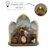 CHRISTMAS DECORATION - HOLY FAMILY 21 x 10 x 21 CM LED