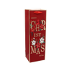 CHRISTMAS WINE GIFT BAG "CHRISTMAS TO YOU" 36 x 12 x 10 CM MIX DESIGNS