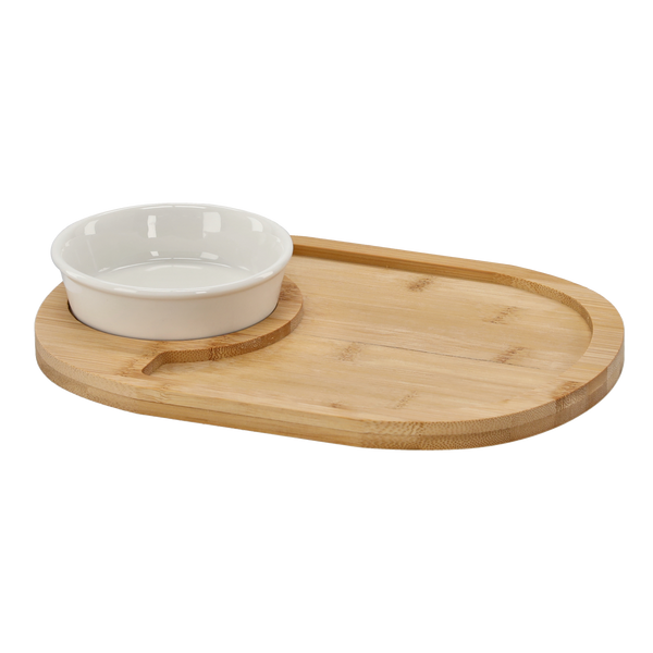 OVAL CHIP & DIP TRAY SET WITH 1 BOWL