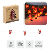 LED LIGHT CHAIN - SANTA CLAUSES 20 L BATTERY-POWERED