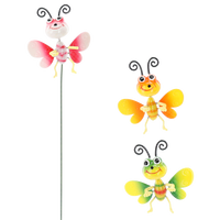 OZDOBA NA PIKU DO DONICY/OGRODU - MOTYL 10 x 60 CM *4828