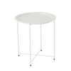 STOLIK KAWOWY OKRĄGŁY 47 x 47 x 50,5 CM BIAŁY *1074