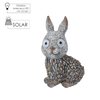 GARDEN FIGURINE - HARE WITH GLOWING EYES 13,5 x 10,5 x 21 CM LED pack=4 pcs