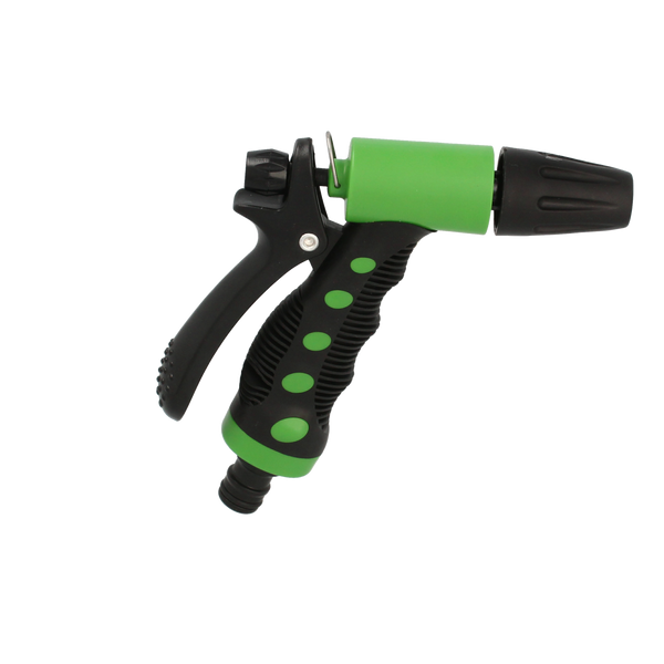 ADJUSTABLE GARDEN HOSE SPRAY NOZZLE