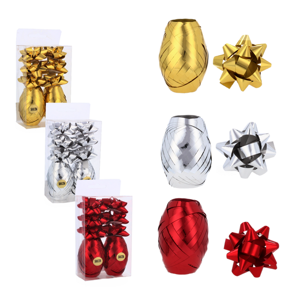 SET DE ÎMPACHETARE A CADOURILOR - RIBBON 20M + FUNDIȚE 6 CM pachet=96buc *5767