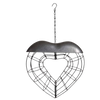 KRMÍTKO PRO PTÁKY METALOVÉ NA TUKOVÉ KULI - SRDCE 25 X 25 X 7 CM *7960