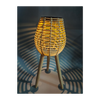SOLAR LANTERN ON LEGS NATURAL 52 CM LED