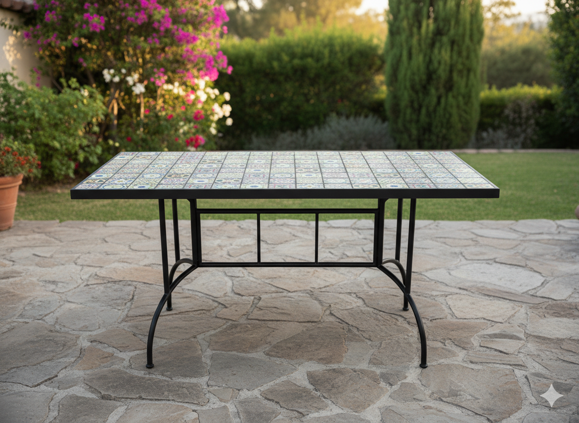 STOLIK OGRODOWY MOZAIKOWY 150 x 80 x 74 CM PROSTOKĄTNY pol_pl_STOLIK-OGRODOWY-MOZAIKOWY-150-x-80-x-74-CM-PROSTOKATNY-8130-9024_3