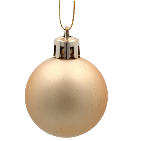 SET OF 24 CHRISTMAS BAUBLES RED, SILVER, GOLD