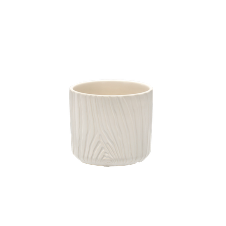CERAMIC COVER FOR A POT 11,5 x 11,5 x 10 CM WHITE MATTE