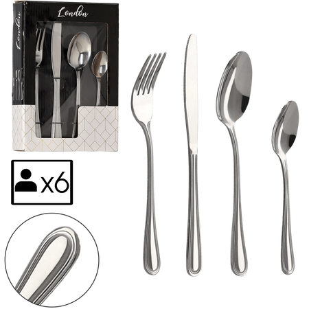 Set de tacâmuri London 24 bucăți *7448