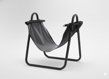 LOG HOLDER BLACK CANVAS CARRIER L16"